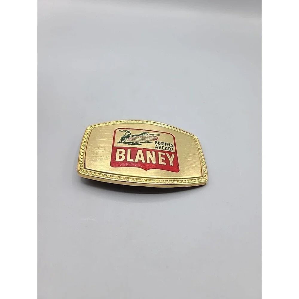 Vintage Metal Belt Buckle Blaney Bushels Ahead!